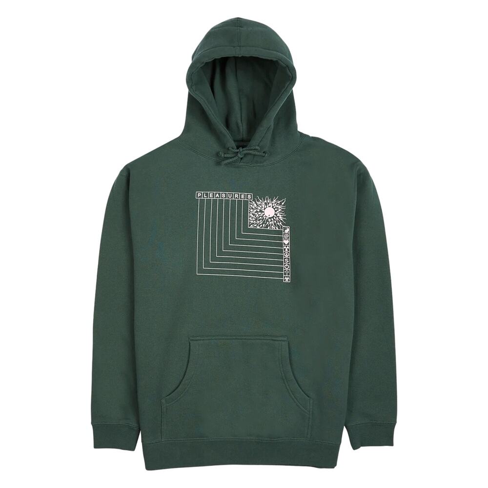 Pleasures Fertile Hoodie Green. Size Small